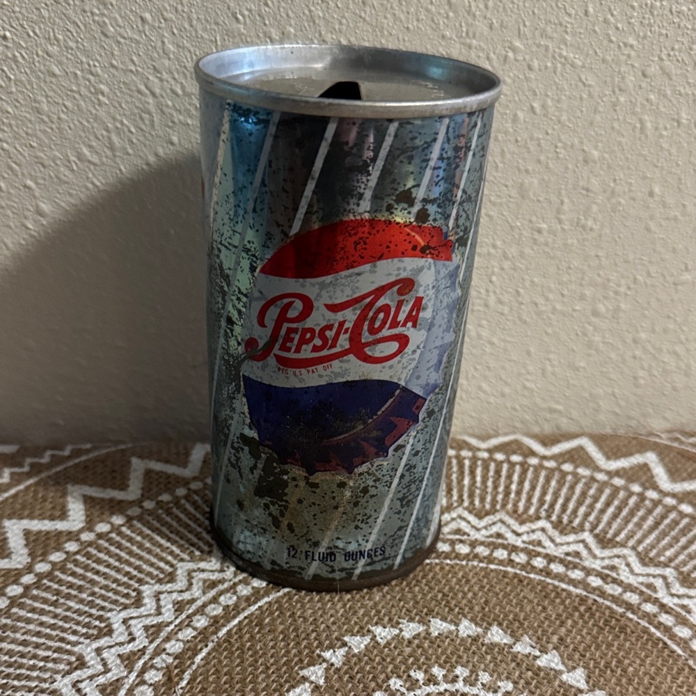 Vintage 1960’s Steel & Aluminum Pepsi-Cola Can